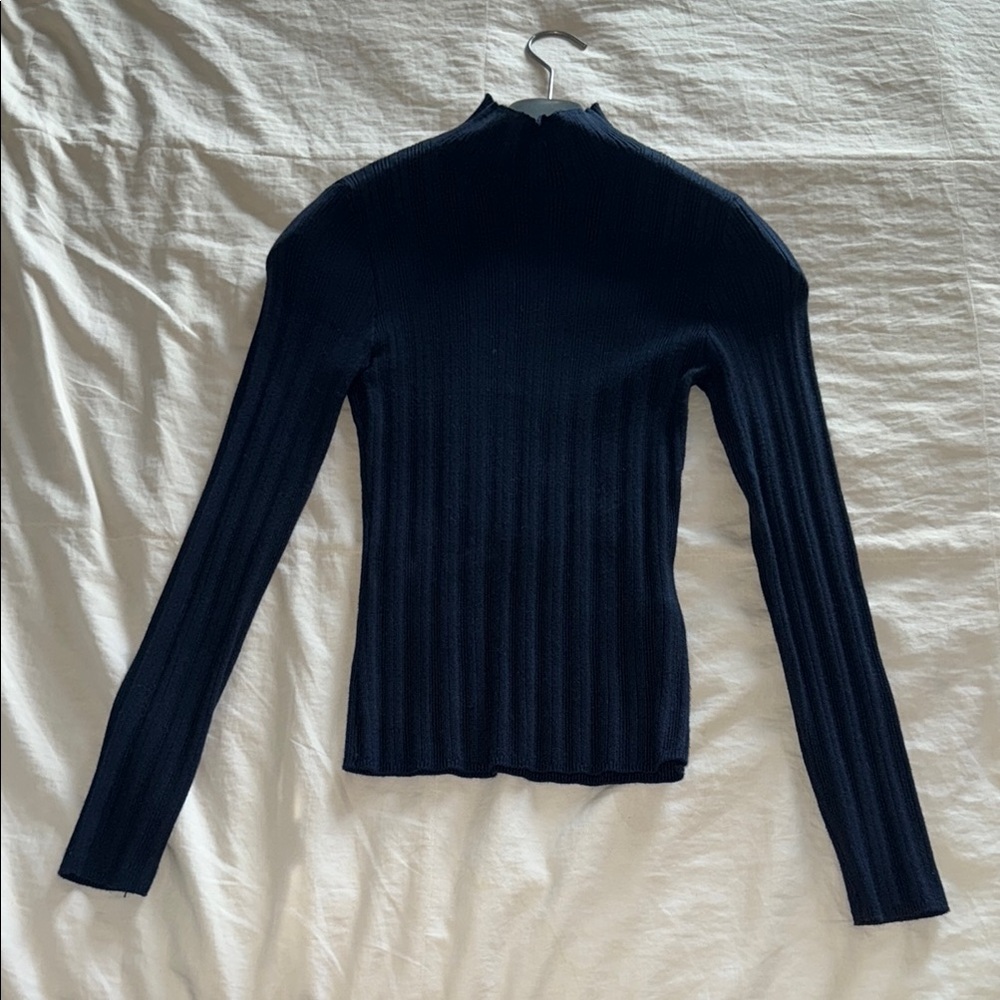 Abercrombie & Fitch Dark Blue Knit Top